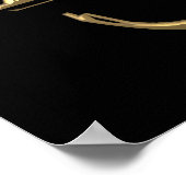 Poster Chi-Rho en or "3-D" avec Ancre (Coin)