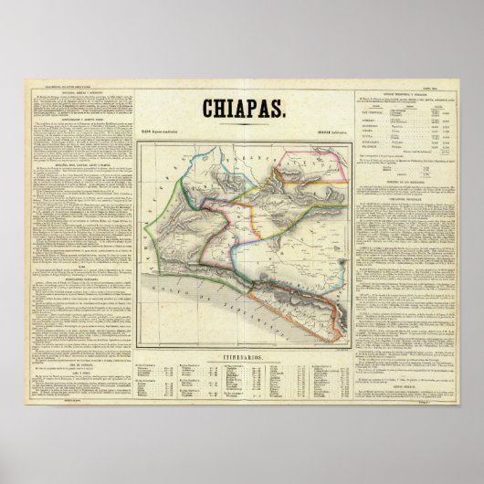 Poster Chiapas, Mexique (Devant)