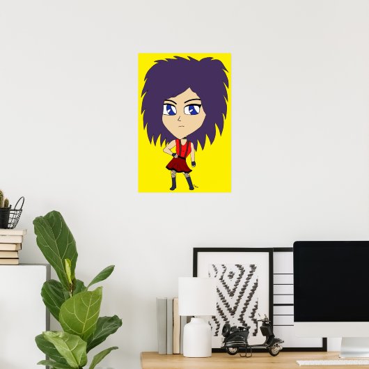 Poster chibi (Bureau à domicile)