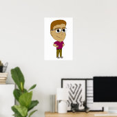 Poster chibi (Bureau à domicile)
