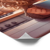 Poster Chibi Art Je ne fais pas le matin (Coin)