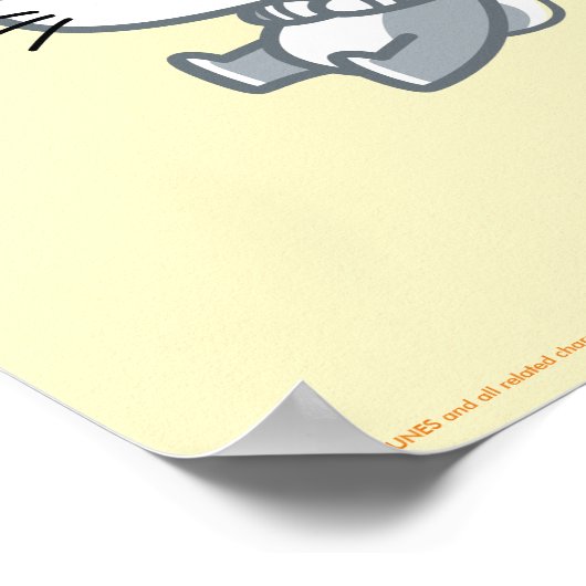 Poster Chibi BUGS BUNNY™, TWEETY™, & TAZ™ (Coin)