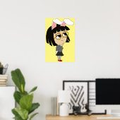Poster chibi bunnygirl (Bureau à domicile)