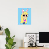 Poster chibi bunnygirl (Bureau à domicile)