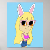 Poster chibi bunnygirl (Devant)