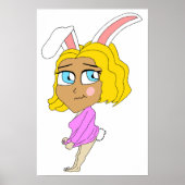 Poster chibi bunnygirl (Devant)