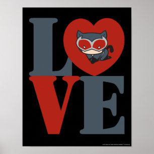 Poster Chibi Catwoman LOVE