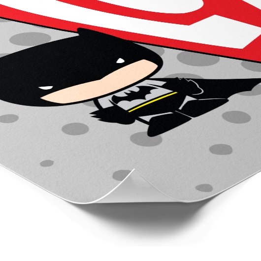 Poster Chibi Catwoman rebondit sur Batman (Coin)