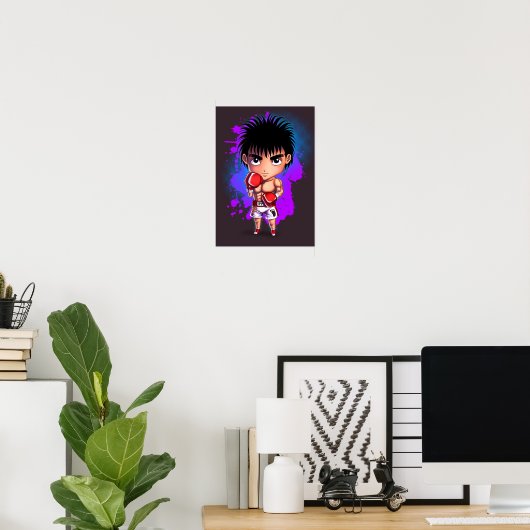 Poster Chibi en boîte (Bureau à domicile)