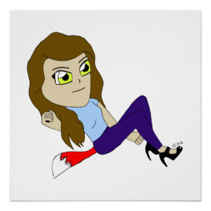 poster chibi foxy girl perfect poster