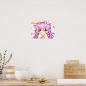 Poster Chibi Girl Cute Portrait (Cuisine)