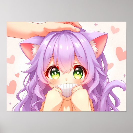 Poster Chibi Girl Cute Portrait (Devant)
