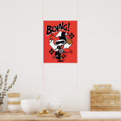 Poster Chibi Harley-Quinn-In-A-Box Avec Marteau (Cuisine)