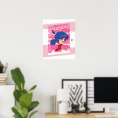 Poster Chibi Ladybug à Paris (Bureau à domicile)