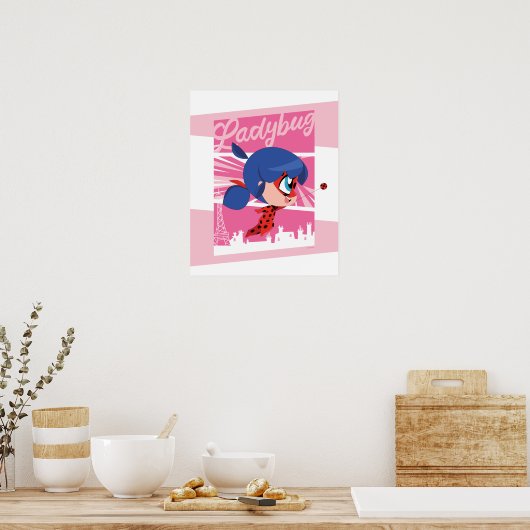 Poster Chibi Ladybug à Paris (Cuisine)