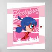 Poster Chibi Ladybug à Paris (Devant)