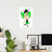 Poster chibi lapine (Bureau à domicile)