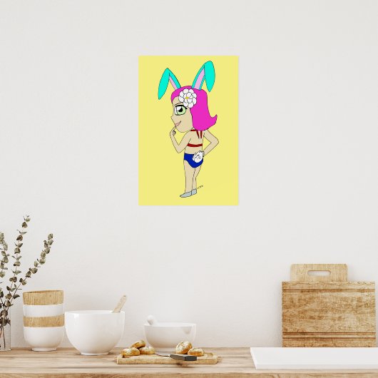 Poster chibi lapinegirl   (Cuisine)