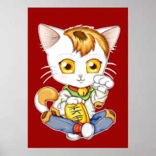 Poster Chibi Maneki Neko