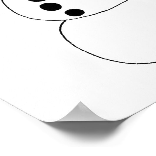 Poster chibi snowman (Coin)