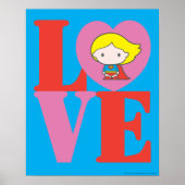 Poster Chibi Supergirl LOVE (Devant)