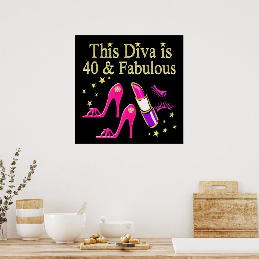 POSTER CHIC 40 ET FABULEUX MODE REEN DESIGN (Cuisine)