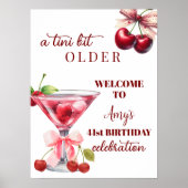 Poster Chic A Tini Un Peu Plus Vieux Cherry Martini 41e A (Devant)