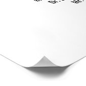 Poster Chic Accueil Lettré Siège Alphabétique (Coin)