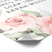 Poster Chic Blush Floral Woodland Greenering Graphique de (Coin)