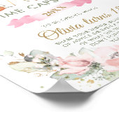 Poster Chic Bois Animaux Végétation Florale Temps Capsule (Coin)