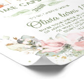 Poster Chic Bois Animaux Végétation Florale Temps Capsule (Coin)