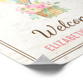 Poster Chic Chic Air Balloon Rose Floral Douche (Coin)