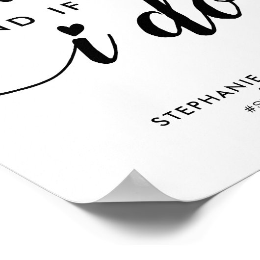 Poster Chic Donut Mind Si Je Fais Coeur Script Mariage Fa (Coin)