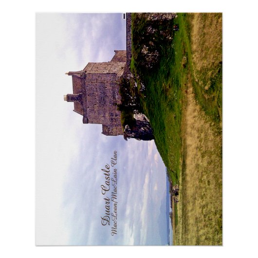 Poster Chic Duart Castle - Clan écossais MacLean/MacLain (Devant)