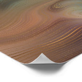 Poster Chic Earthy | Agate en pierre de cuivre naturel (Coin)