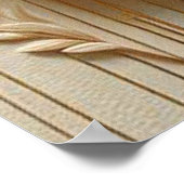 Poster Chic, Elegant Crèmes & cuir texture fleur look (Coin)