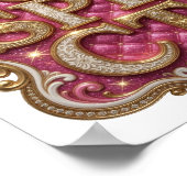 Poster Chic Gold RESPECT Conception audacieuse (Coin)