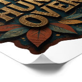 Poster Chic Gold TOUJOURS DÉPENDANT (Coin)