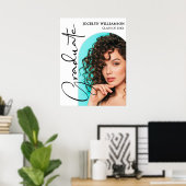 Poster Chic Graduation Script Arch Photo (Bureau à domicile)