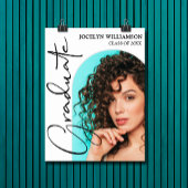 Poster Chic Graduation Script Arch Photo