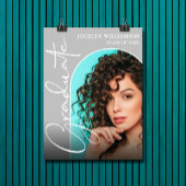 Poster Chic Graduation Script Arch Photo