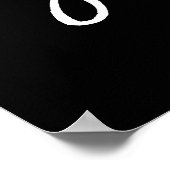 Poster Chic Hand Lettered J'ai trouvé le seul signe (Coin)