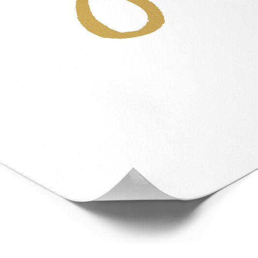 Poster Chic Hand Lettered J'ai trouvé le seul signe (Coin)