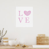 Poster Chic Love Pink (Cuisine)