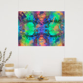 Poster Chic musique colorée Abstraite (Cuisine)