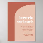 Poster Chic pêche terre cuite Forever dans notre coeur si (Devant)