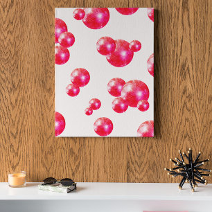 Poster Chic Retro Bold Disco Balls rose et orange