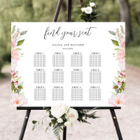 Chic Rose Blush, Rose Gold Mariage de siège graphi