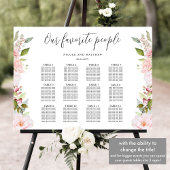 Poster Chic Rose Blush, Rose Gold Mariage de siège graphi
