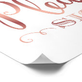 Poster Chic Rose Gold S'IL VOUS PLAÎT SIGNER Signer Impri (Coin)